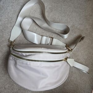 Crossbody Creme/Gold Bum Bag/diaper Bag